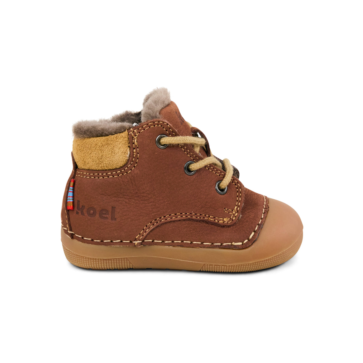 KOEL Barefoot Baby Ava Lauflerner Nappa choclate