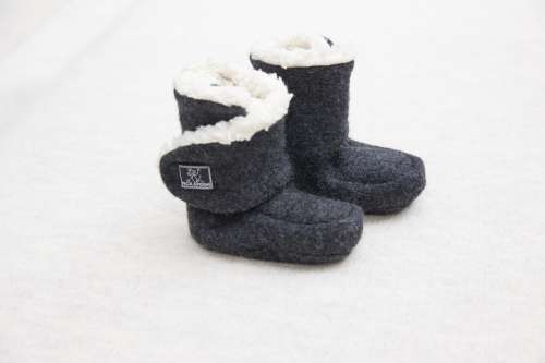 Pickapooh Baby Hausschuhe Trotter (blau melange)