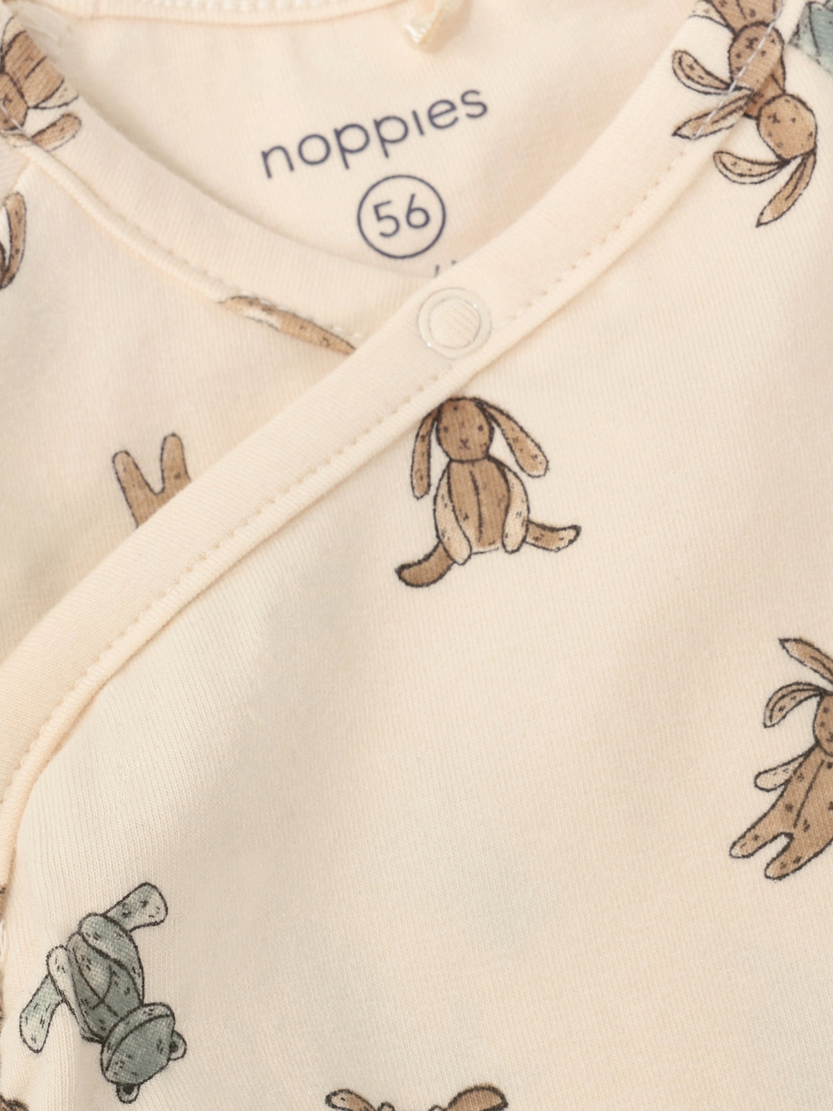 Noppies Baby Wickel Langarmshirt mit Hasen-Print petrol