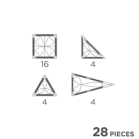 Cleverclixx Mini Tiles Pack Pastellfarben – 28 teile