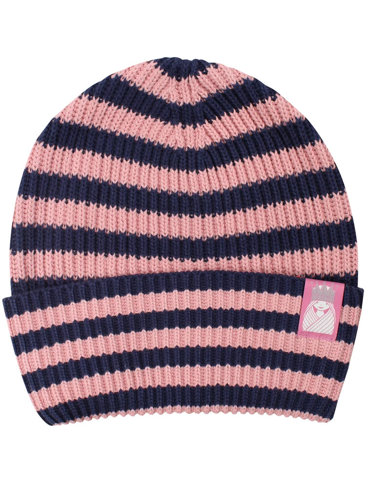Danafae Daneby Cotton Beanie Dark Navy/Ancient Rose PRINSESSE