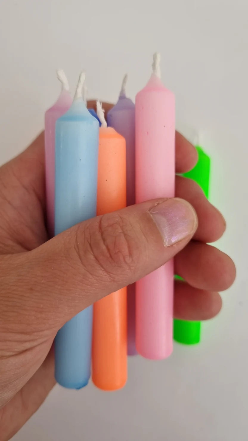 Glowybox GLOWYBOX Geburtstagskerzen für Kerzenring neon
