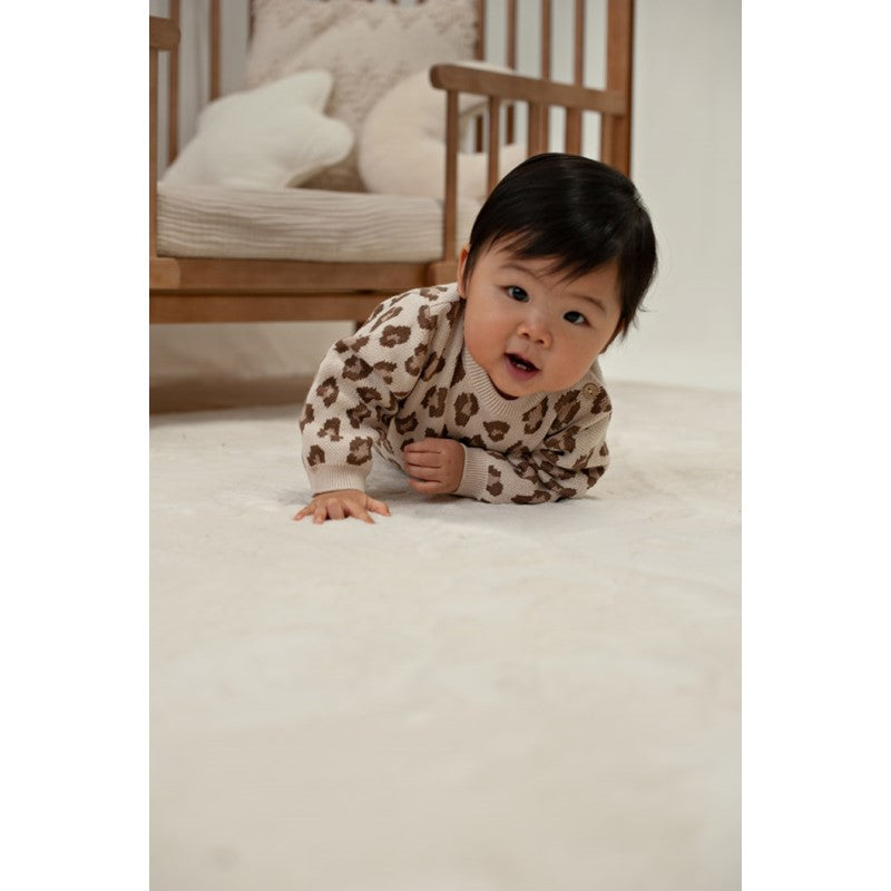Feetje Baby Strickpullover Leopard