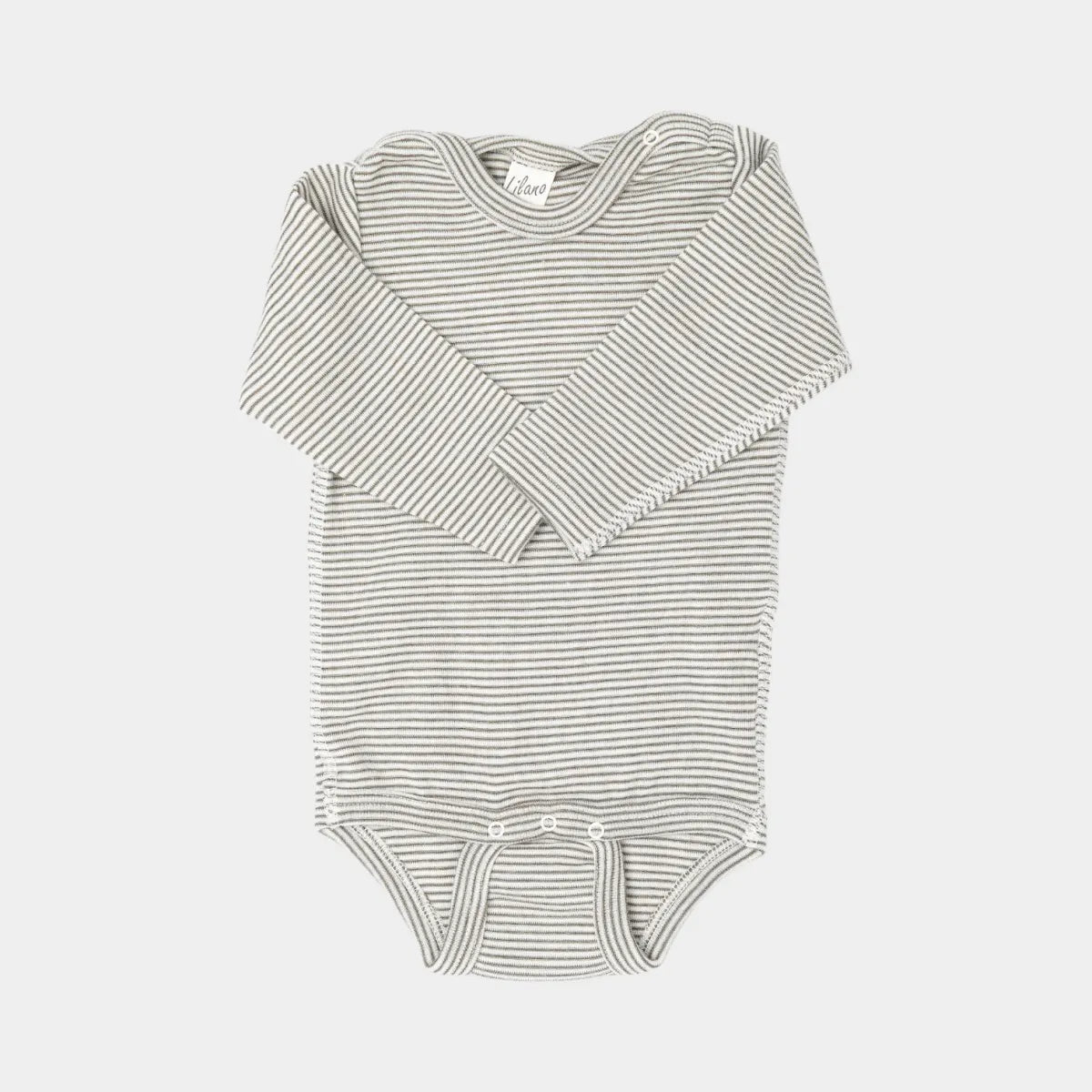 Lilano Langarmbody Wolle/Seide khaki