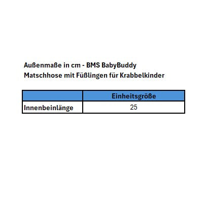 BMS BabyBuddy - Matschhose für Krabbelkinder - in beere