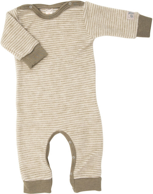 Lilano Wollfrotte Plüsch Anzug khaki