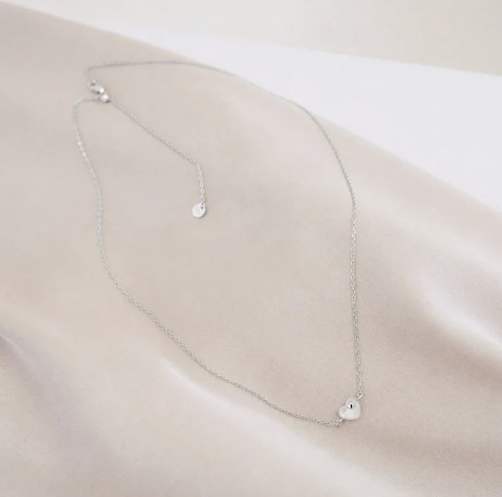 Mama Collection Herz im Herz Kette Schwangerschafts Kollektion x Fertility Perlmutt 925 Silber