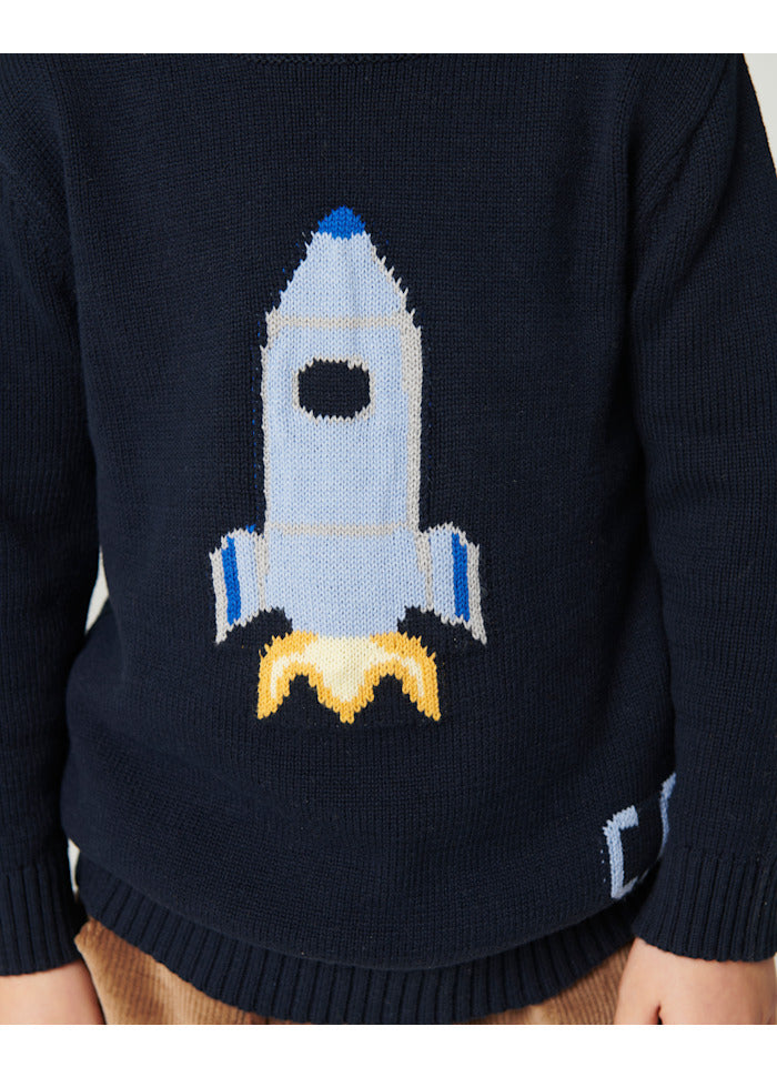 Copenhagen Colors Strickpullover mit Rakete