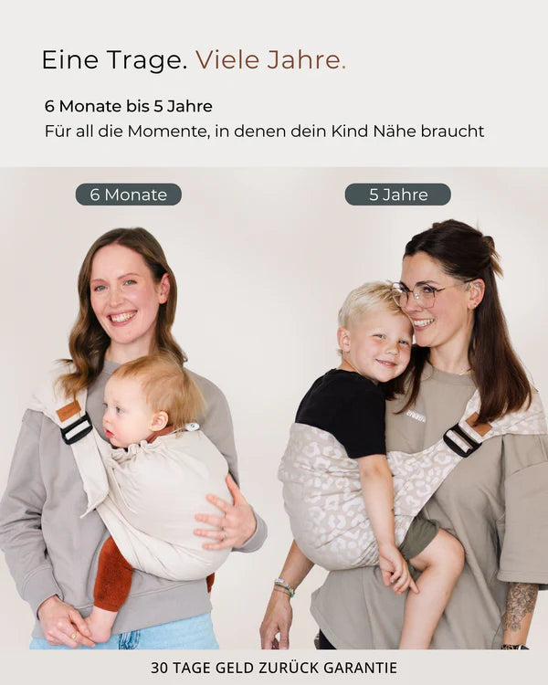 Qookie Go - Hüfttrage - Leo beige