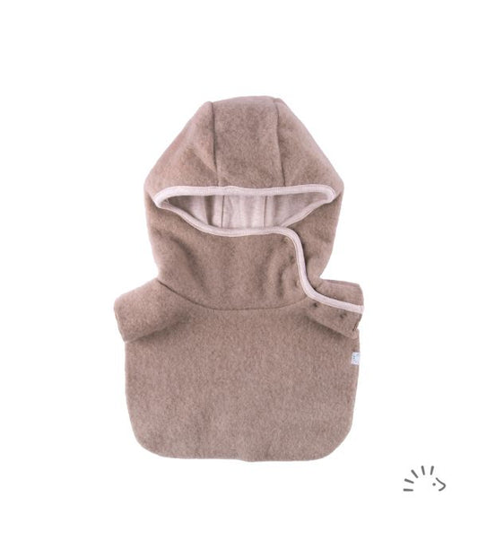 Popolini Wollfleece Schlupfhaube sand