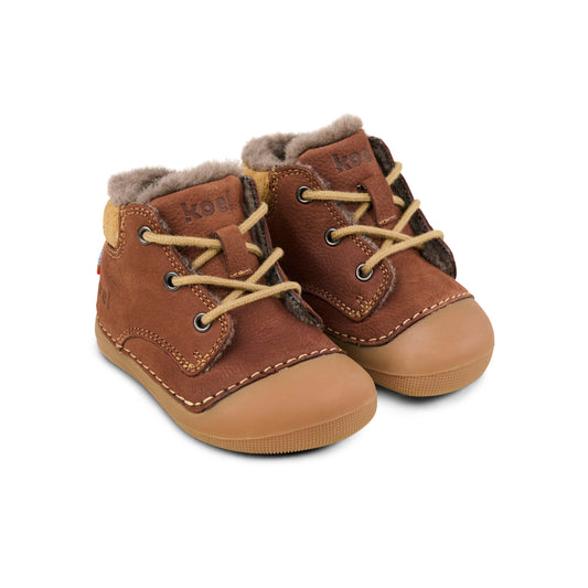 KOEL Barefoot Baby Ava Lauflerner Nappa choclate