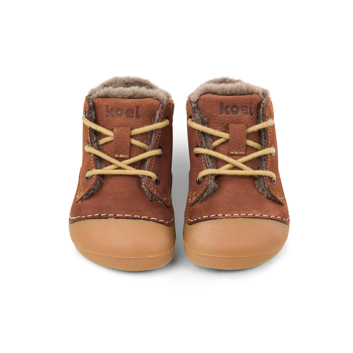 KOEL Barefoot Baby Ava Lauflerner Nappa choclate