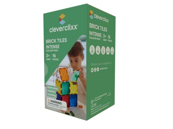 Cleverclixx Brick Tiles Pack Intense | 16 Teile