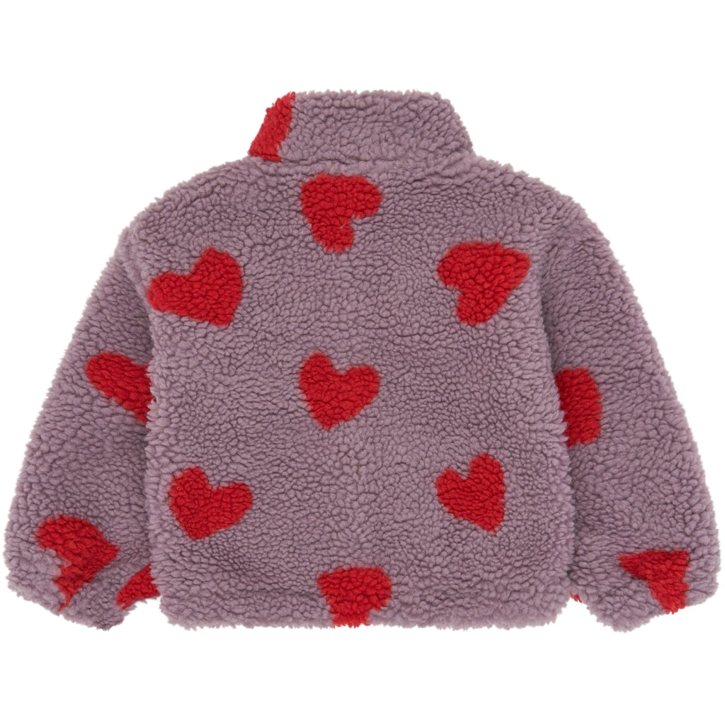 The New - Teddyfleecejacke mit Herzchenprint