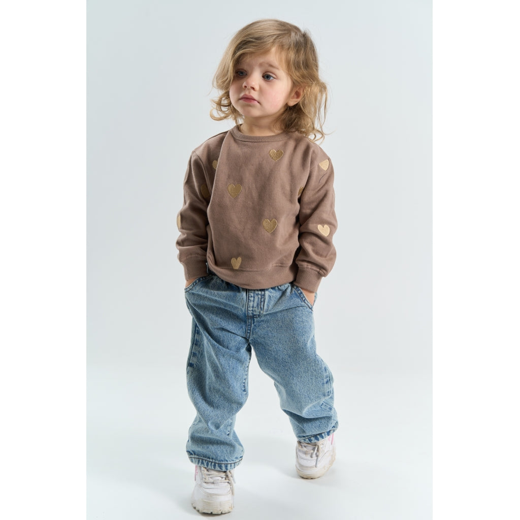 The New - Sweatshirt mit Herzenstickerei