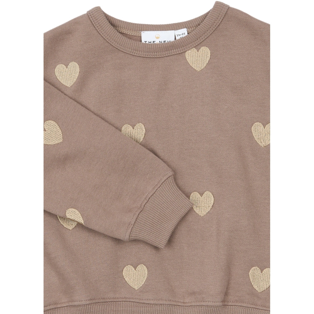 The New - Sweatshirt mit Herzenstickerei