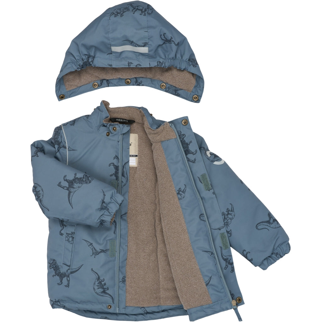 Mikk-Line Winterjacke mit Allover-Print Dino
