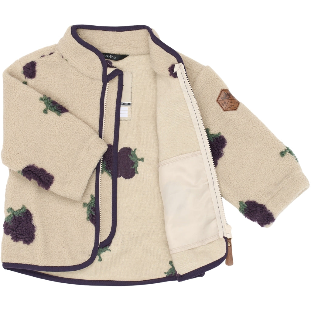 Mikk-Line Fleecejacke mit Weintrauben