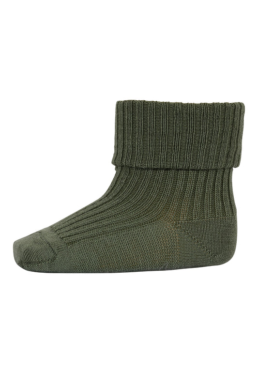 MP Denmark Woll-Ribsocken Olivine