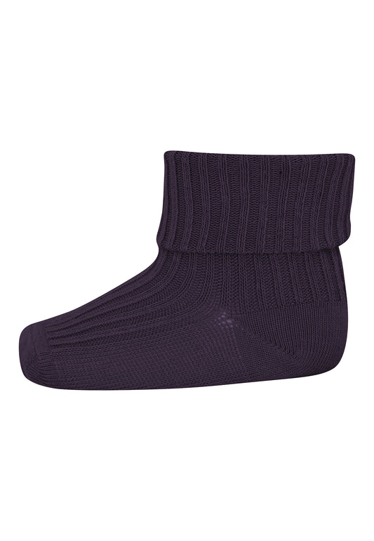 MP Denmark Woll-Ribsocken Dark purple