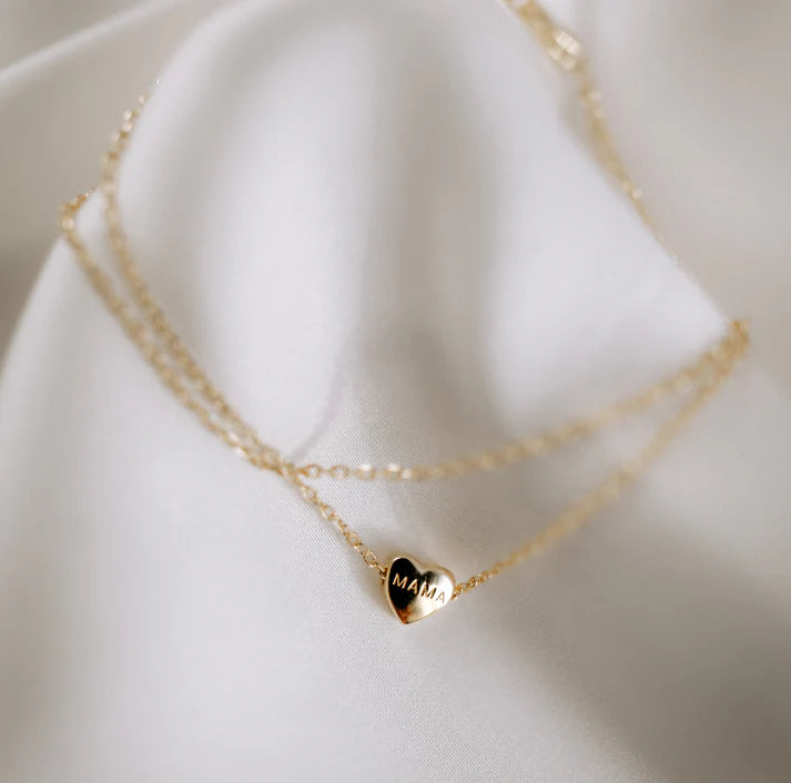 Mama Collectionmama's heart minimalistisch Gold Armband Herz graviert Mama