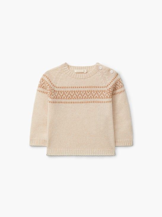 Wedoble Jacquard-Pullover aus Merino-Wolle & Cashmere