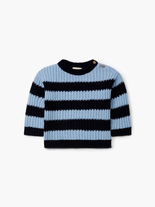 Wedoble Gestreifter Pullover aus Merinowolle