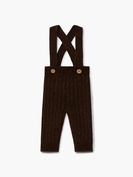 Wedoble gestrickte Latzhosen aus Merinowolle