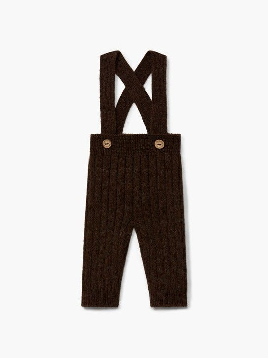 Wedoble gestrickte Latzhosen aus Merinowolle