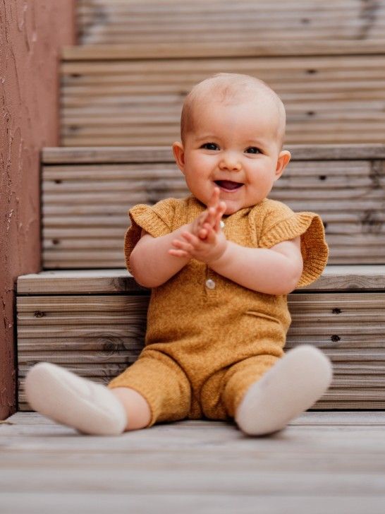 Wedoble gestrickter Jumpsuit aus Merinowolle