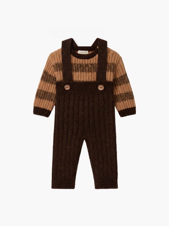 Wedoble gestrickte Latzhosen aus Merinowolle