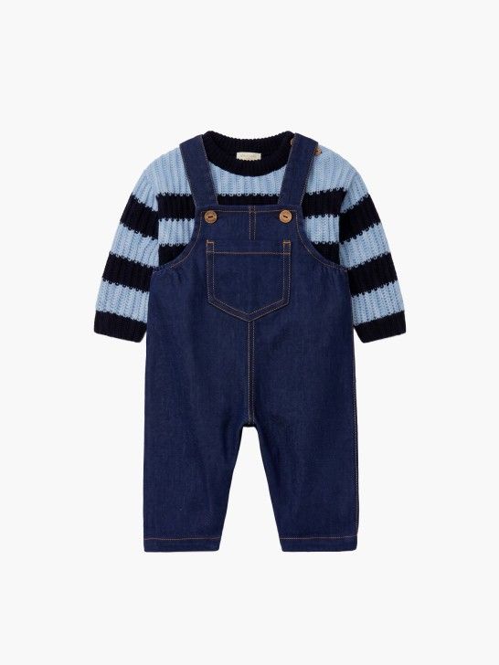 Wedoble Gestreifter Pullover aus Merinowolle