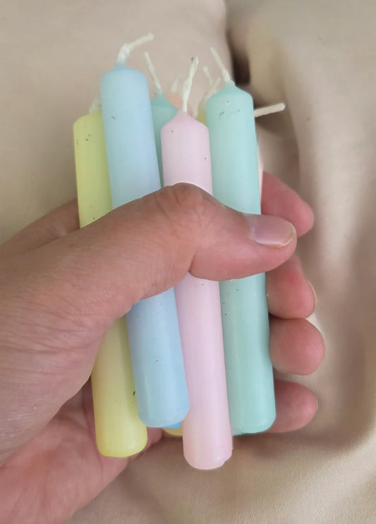 Glowybox GLOWYBOX Geburtstagskerzen für Kerzenring pastell