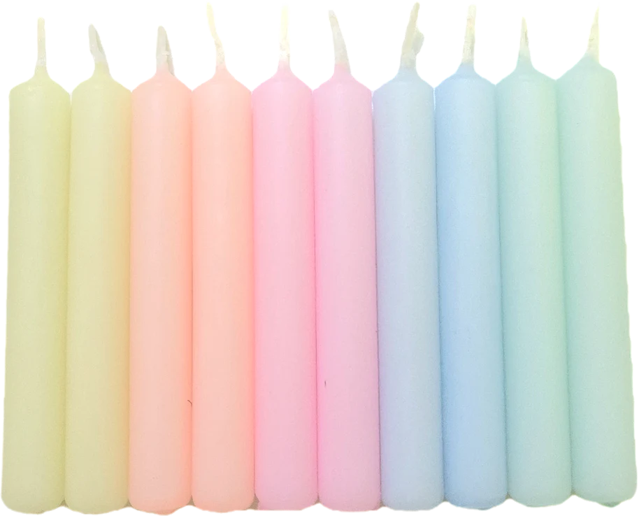 Glowybox GLOWYBOX Geburtstagskerzen für Kerzenring pastell