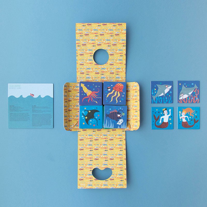 Memory Game – OCEAN ANIMALS (6)