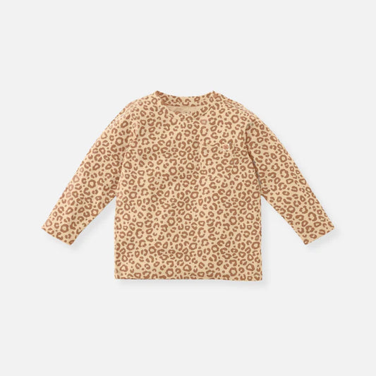 Shirt-met-lange-mouwen-Leopard-Brown