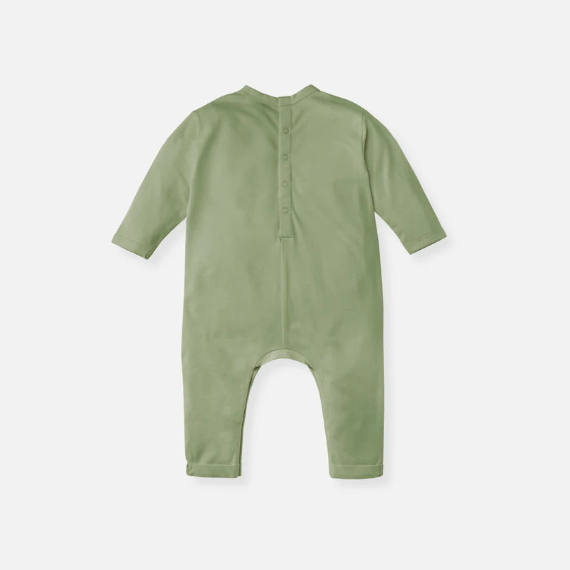 Onesie-voor-kinderen-Olive-Green-achterkant
