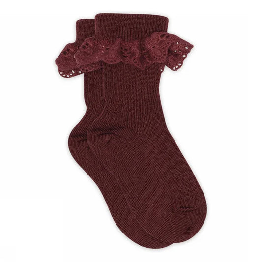 MP Denmark Wollsocken Lea wine red