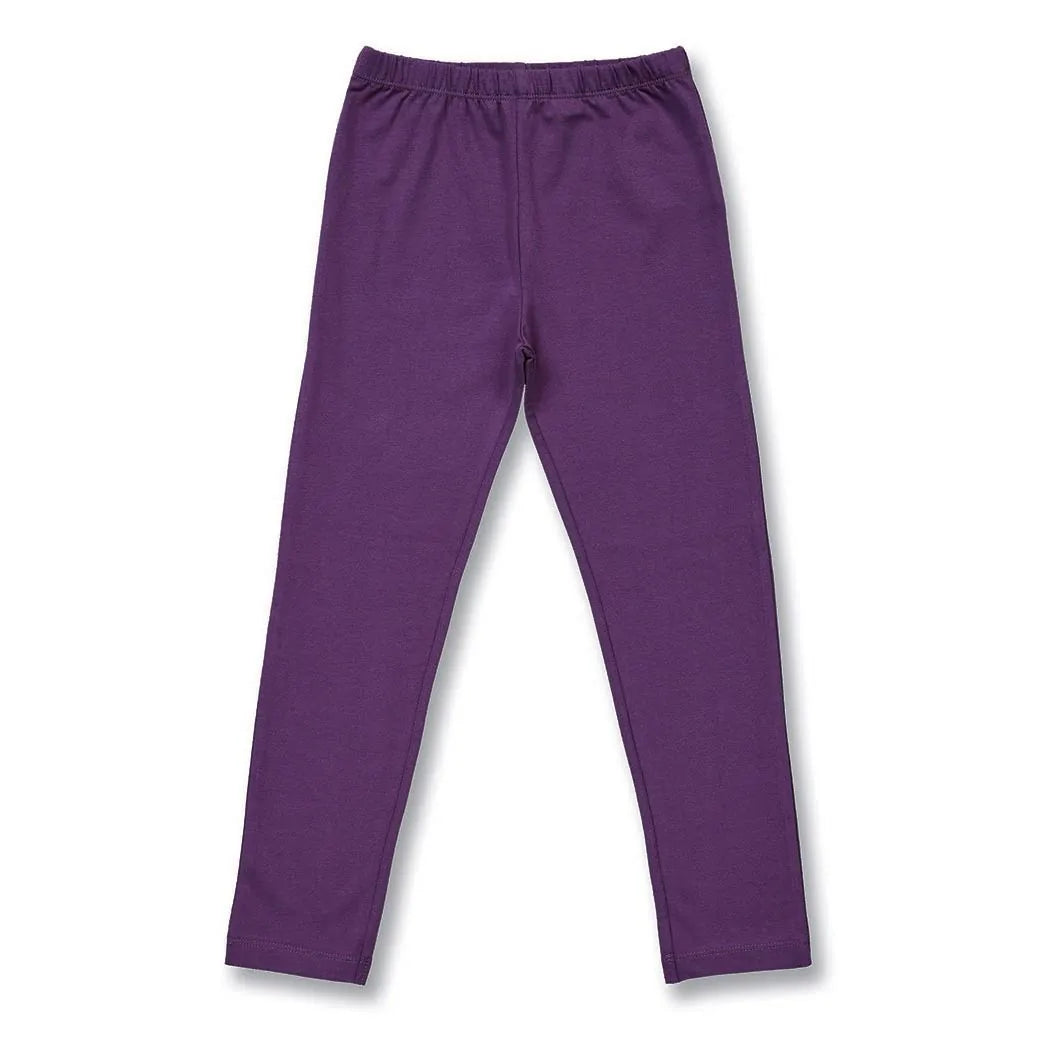 Sense Organics Leggings in dunklem Pflaumenton, Modell LINDA