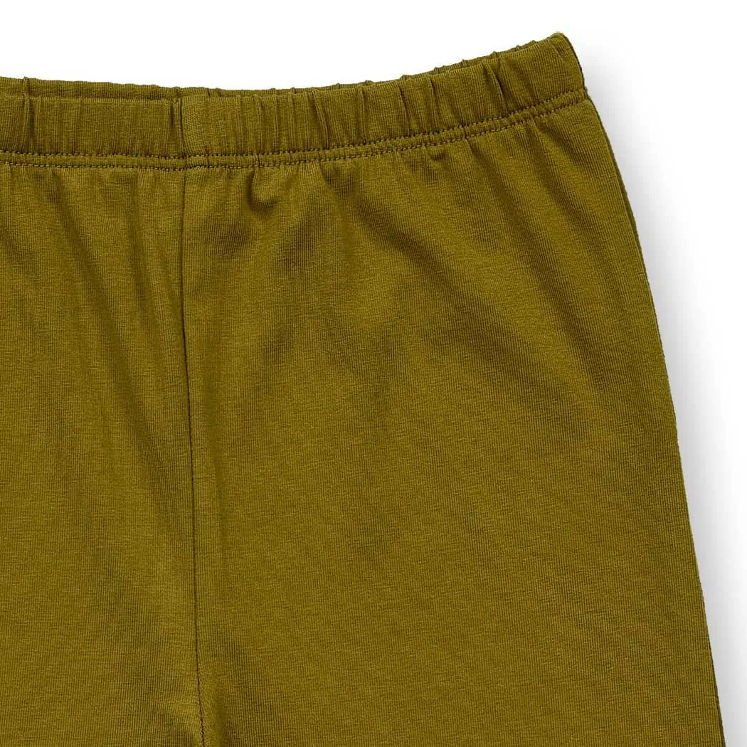 Sense Organics Leggings in dunklem Dunkelolivgrün, Modell LINDA