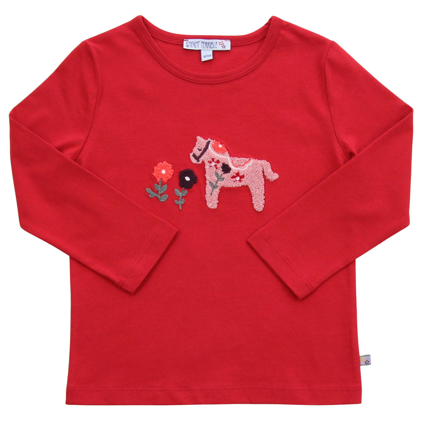 Enfant Terrible Shirt mit Bouclé Pferdestickerei