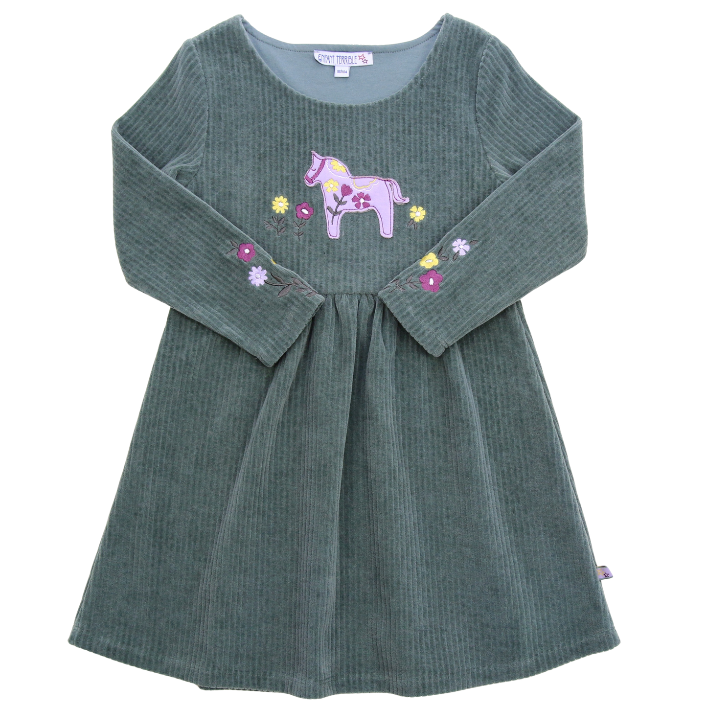 Enfant Terrible Kleid mit Stickerei Velvet Rib