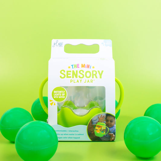 Glo Pals Mini Sensory Jar Green