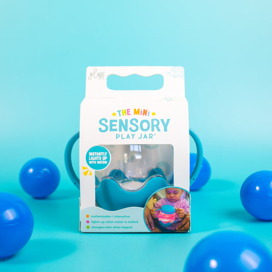 Glo Pals Mini Sensory Jar Blue
