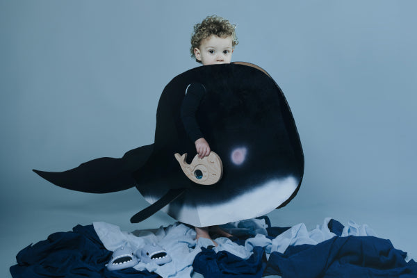 Petit Boum Sensory Puzzle Whale & Baby