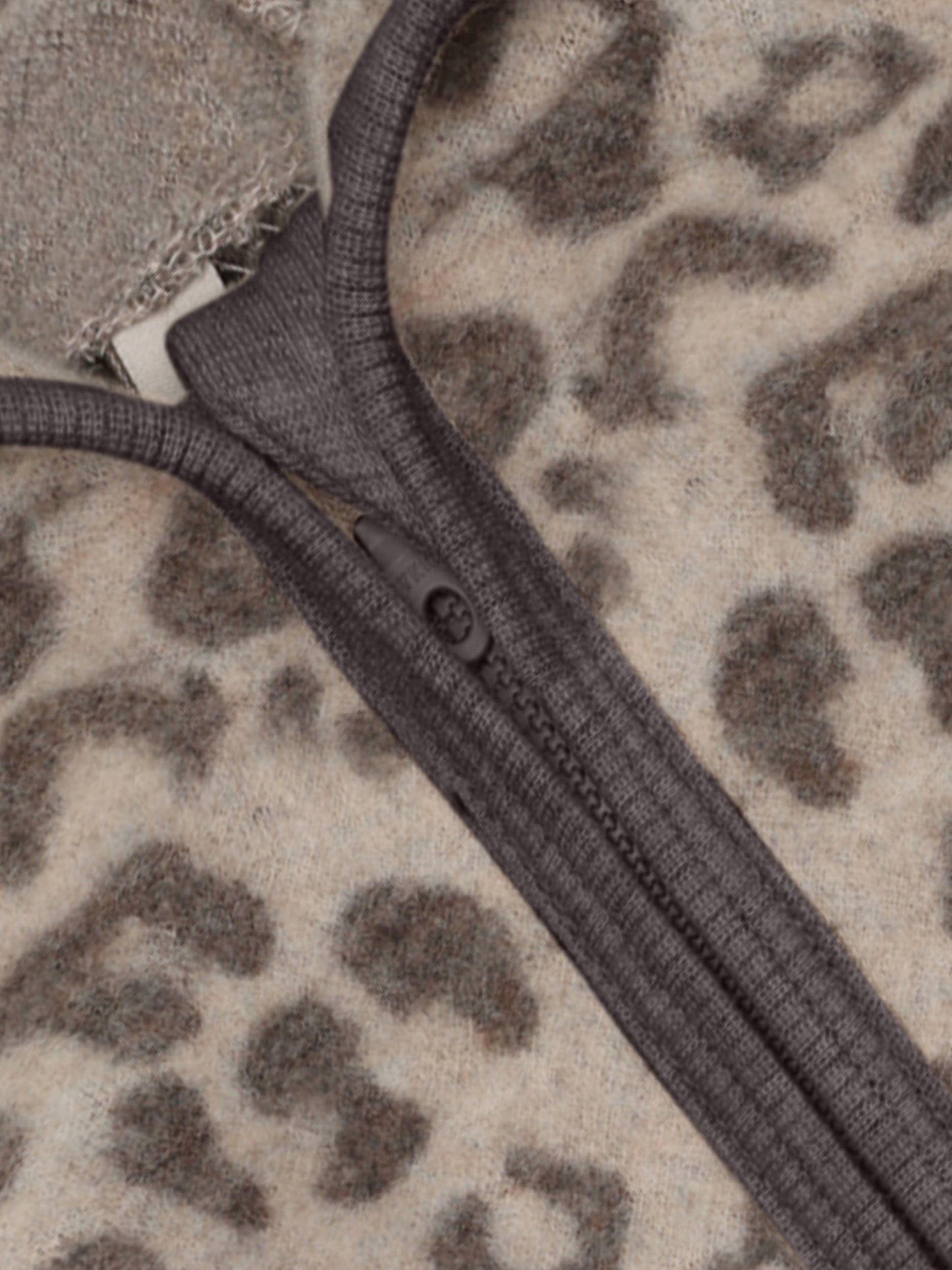 Huttelihut Wollfleecejacke Leopard