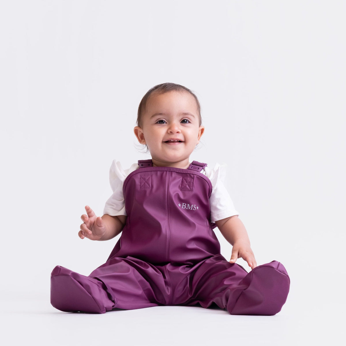 BMS BabyBuddy - Matschhose für Krabbelkinder - in beere