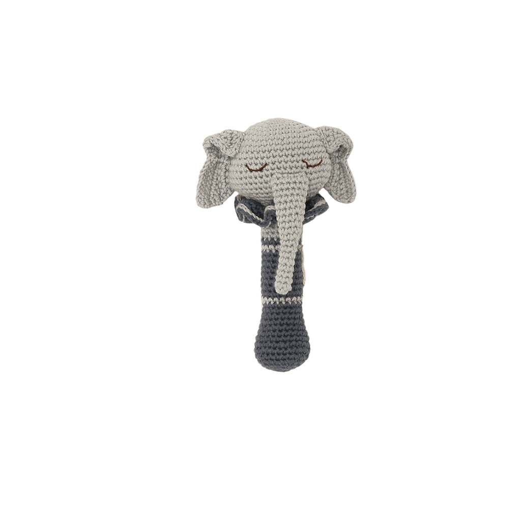 P1049-AO1010 – Ellie the Elephant Rattle _ with bell – Gray-Raf – Extra 0