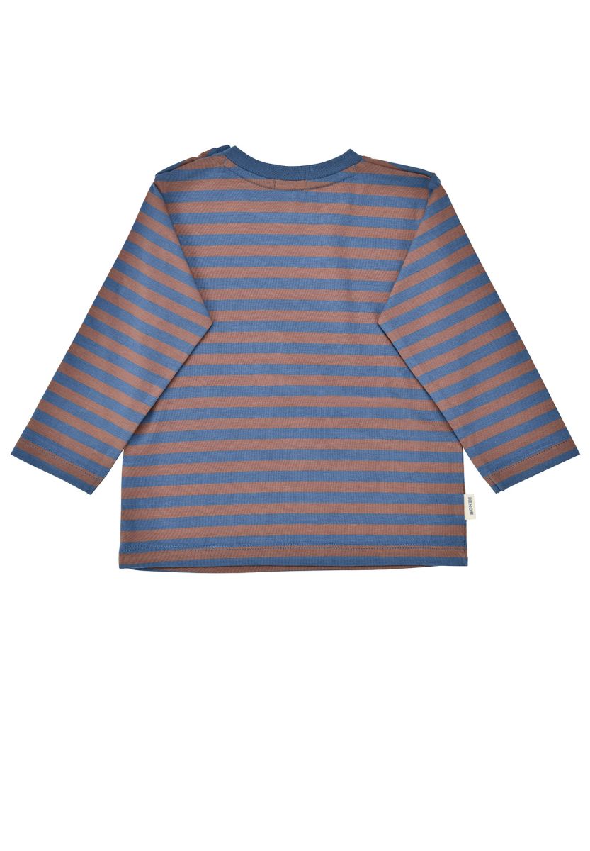 Bondi Baby Langarmshirt geringelt "Feuerwehr"