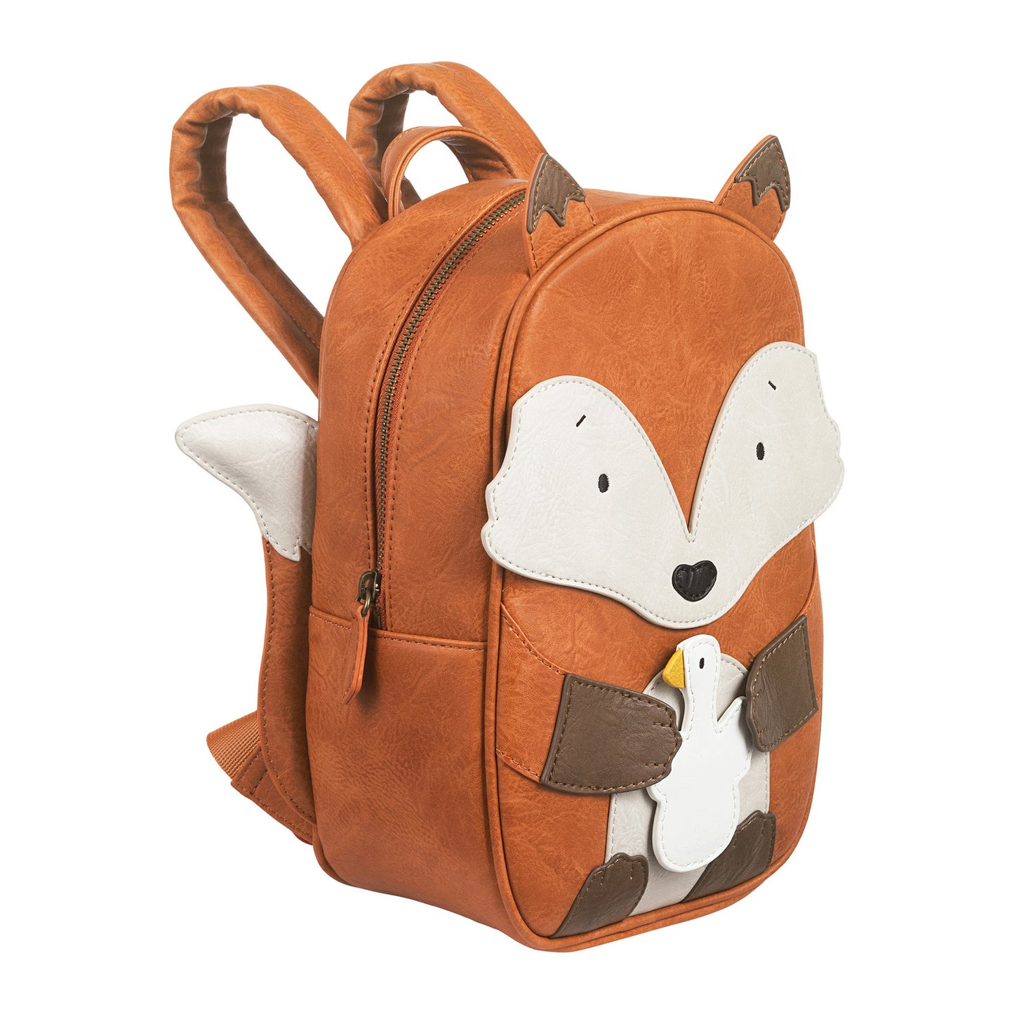 little-who-rucksack-kinder-kita-vegan-großer-fuchs-frankie-seitenansicht